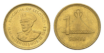 Лесото 1 лисенте 1983 KM 16 никель латунь UNC 4674-1239
