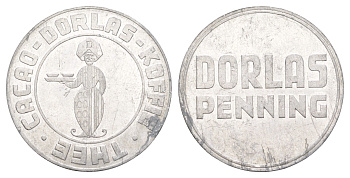 Нидерланды рекламный жетон - Дорлас Пеннинг 1982 диаметр 31 мм, вес 2 гр алюминий 4645-1121