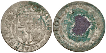Польша 3 полкера (3 полторака - 1 крейцер) ND (1620-1627) Сигизмунд III Ваза (1587-1632) KM 41 серебро 4158-1064