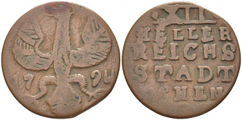 Ахен 12 геллеров 1794 KM 51 медь 77-135