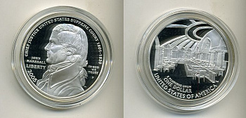 США 1 ДОЛЛАР 2005 ДЖОН МАРШАЛ PROOF SH6-5