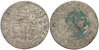 Бранденбург-Пруссия 3 полкера (3 полторака - 1 крейцер) ND (1624-1635) KM 116 серебро 4158-1148