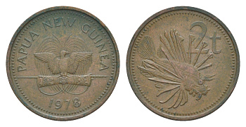 Папуа - Новая Гвинея 2 тойя 1978 KM 2 бронза 4630-1045