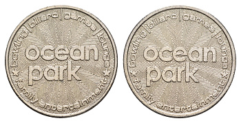 Австрия жетон в Океан Парк диаметр 25,5 мм, вес 7,1 гр медно-никель aUNC 4656-525