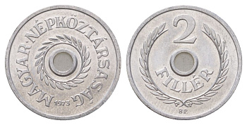 Венгрия 2 филлера 1973 BP KM 546 алюминий UNC 4627-1039