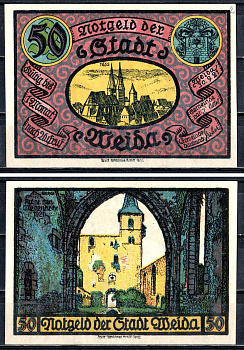 Вайда (Тюрингия) 50 пфеннигов 1921 2193-53-2-1