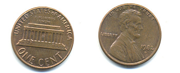 США 1 ЦЕНТ 1982 D, ЛИНКОЛЬН KM 201 медь цинк 86-129