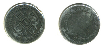 АВСТРИЙСКИЕ НИДЕРЛАНДЫ ЛИИГЕ 1 ЛИАРД 1744 KM 146 медь 503-334