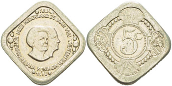 НИДЕРЛАНДЫ ЖЕТОН 1970 25 ЛЕТ ПОБЕДЫ, 8 МАЯ 1945, КОРОЛЕВА ВИЛЬГЕЛЬМИНА И КОРОЛЕВА ЮЛИАНА медно-никель 217-356