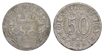Виттен 50 пфеннигов 1919 Funck 604.6, Men05 27464.13, Men18 34499.13 железо 4586-825