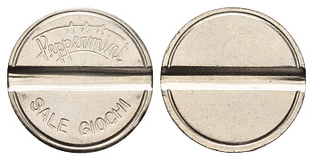 Италия жетон для игровых автоматов Sale Giochi диаметр 24 мм, вес 5,9 гр нержавеющая сталь 4670-643