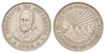 Никарагуа 50 сентаво 1946 KM 19.1 медно-никель 4624-244