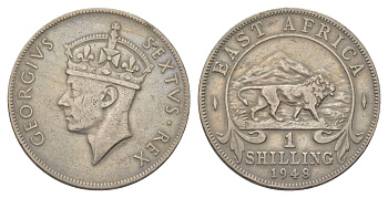 Британская Восточная Африка 1 шиллинг 1948 Георг VI (1936-1952) KM 31 медно-никель 4626-723