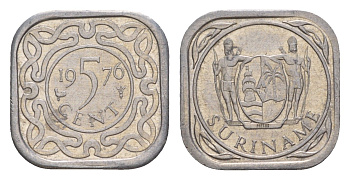 Суринам 5 центов 1976 KM 12a алюминий 4649-954