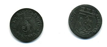Германия, Эльберфельд 5 пфеннигов 1917 Funck 111.4 железо 37-1231