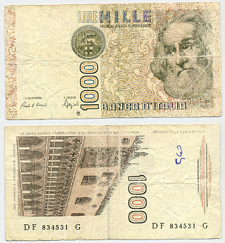 Италия 1000 лир 1982 Дворец дожеи?, Марко Поло Pick 109b 444-54-1