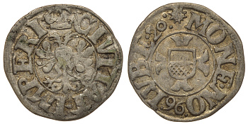 Любек зехлинг (6 пфеннигов) 1620 Behrens 439 серебро 413-6311