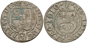 Польша 3 полкера (3 полторака - 1 крейцер) 1624 Сигизмунд III Ваза (1587-1632) Gorecki B.24, KM 41 серебро 4158-966