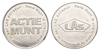 Нидерланды жетон Actie Munt ND диаметр 25 мм, вес 1,9 гр алюминий UNC 4637-352