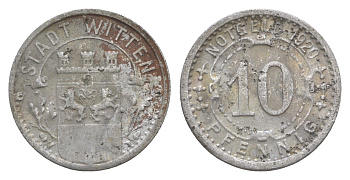 Виттен 10 пфеннигов 1920 Funck 604.8, Men05 27464.19, Men18 34499.19 алюминий 4636-915